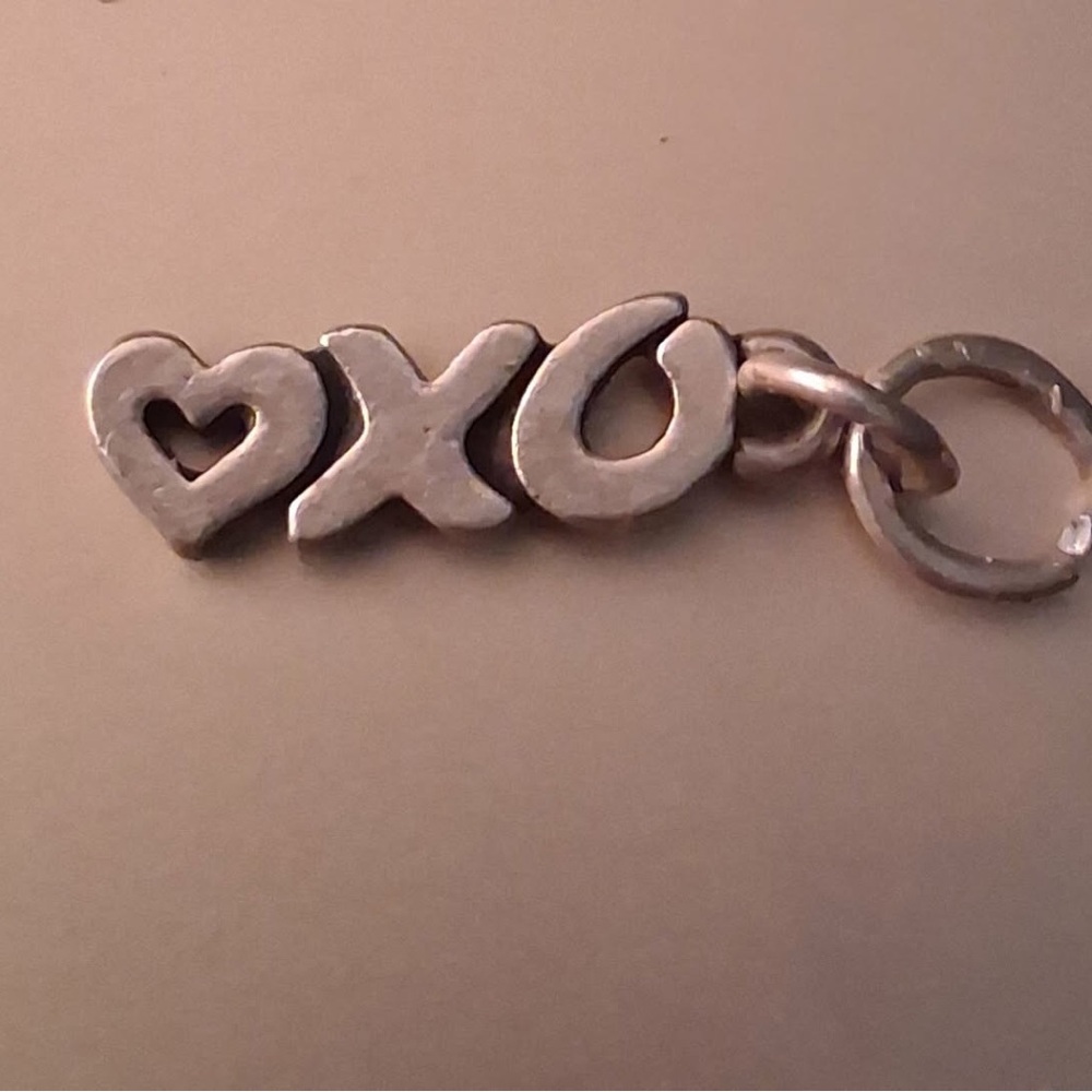 James Avery Silver XO Heart Bracelet Charm